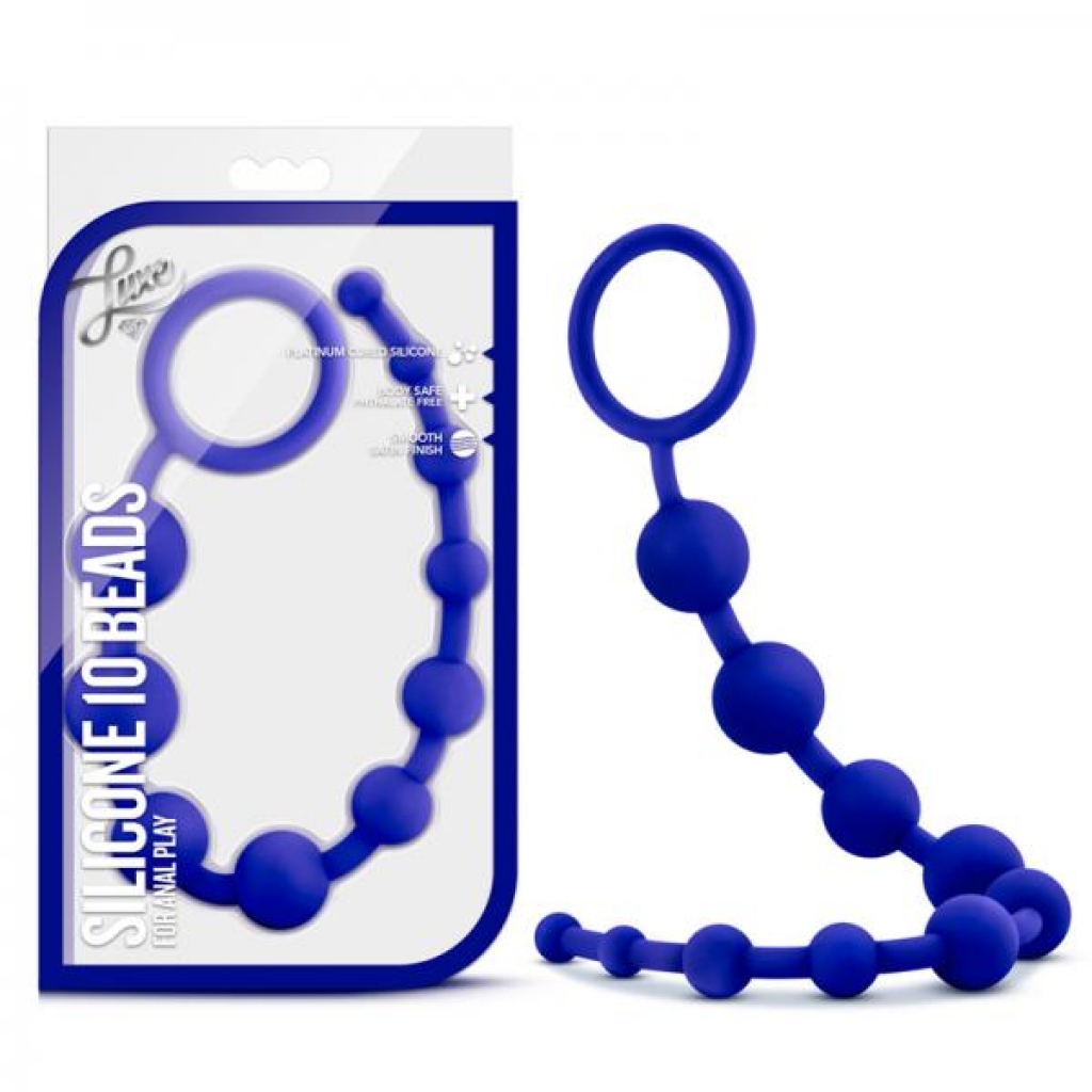 Luxe Silicone 10 Beads - Indigo