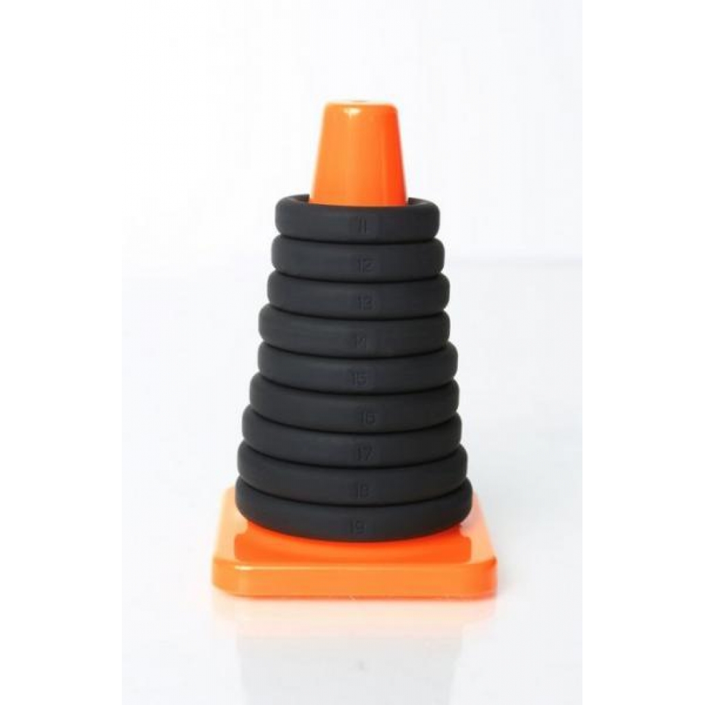 Play Zone Kit Black 9 Rings and Storage Cone - Perfect Fit