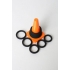 Play Zone Kit Black 9 Rings and Storage Cone - Perfect Fit