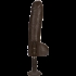 Bam Huge Realistic Cock 13 Inch - Brown - Doc Johnson