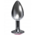 Silver Starter Bejeweled Stainless Steel Plug - Icon Brands