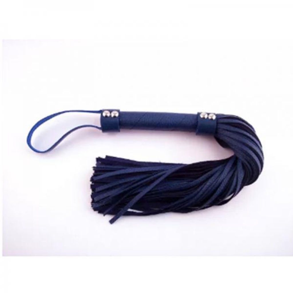 Rouge H-style Leather Flogger Blue - Rouge Garments