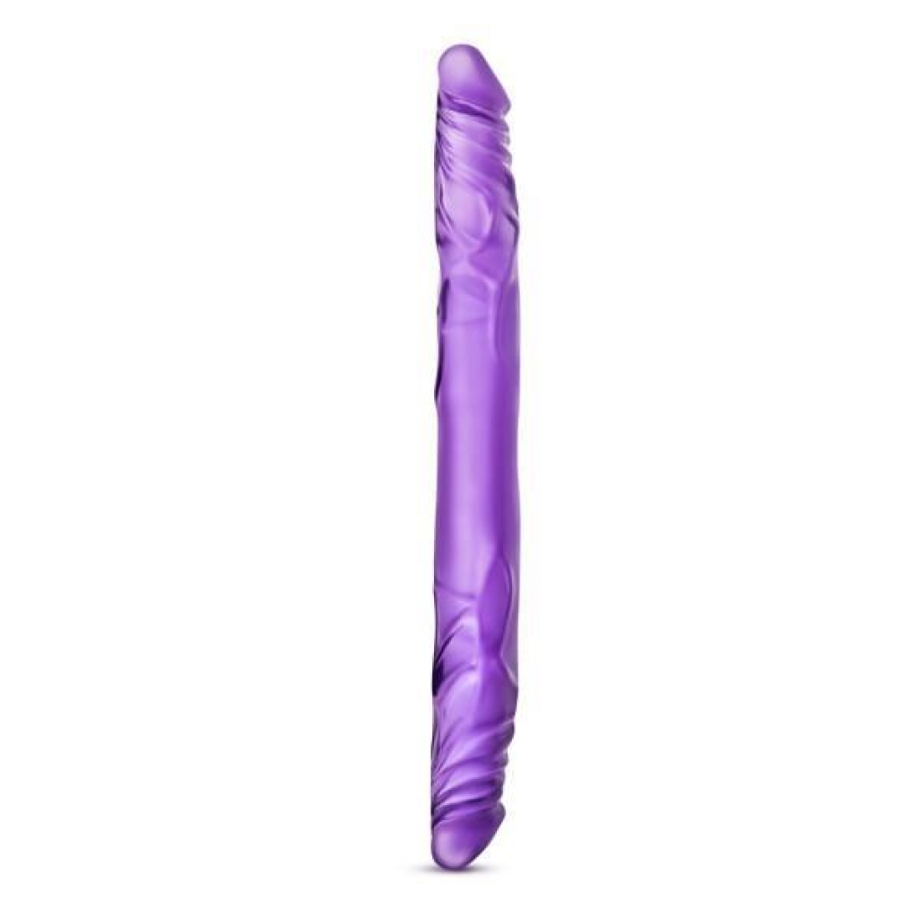 B Yours - 14 inches Double Dildo - Purple