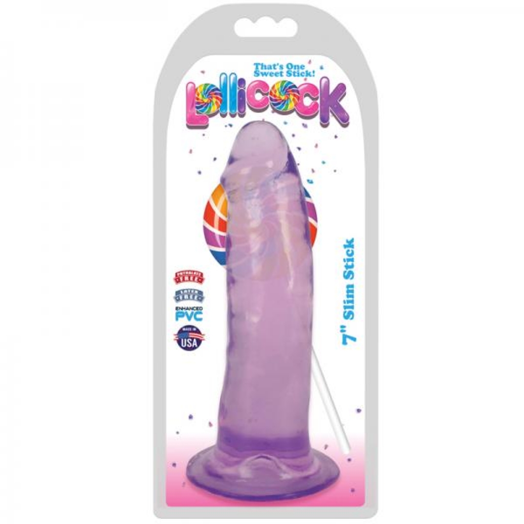 Lollicock  Slim Stick 7in Grape Ice - Curve Novelties