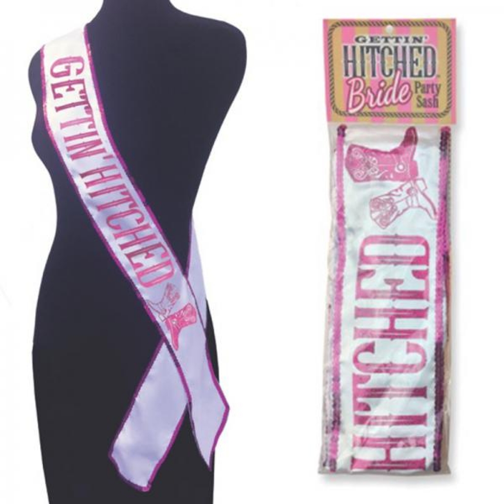 Gettin Hitched Bride Party Sash - Little Genie