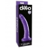 Dillio Purple 7 inches Slim Dildo - Pipedream