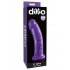 Dillio Purple 8 inches Slim Realistic Dildo - Pipedream