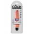 King Cock 6 inches Vibrating Stiffy Beige - Pipedream