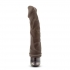 Dr Skin Vibe 6 8.75 inches Chocolate Brown Vibrating Dildo - Blush