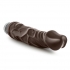 Dr Skin Vibe 6 8.75 inches Chocolate Brown Vibrating Dildo - Blush