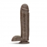 Mr. Mister 10.5 Inches Dildo with Suction Brown - Blush