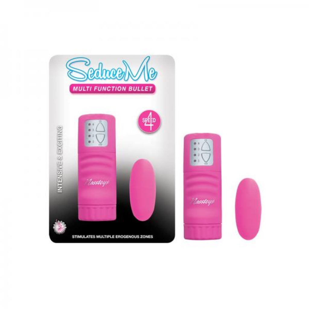 Seduce Me Multi Function Bullet 4 Speeds Pink - Nasstoys