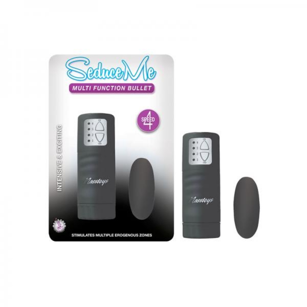 Seduce Me Multi Function Bullet 4 Speeds Black - Nasstoys