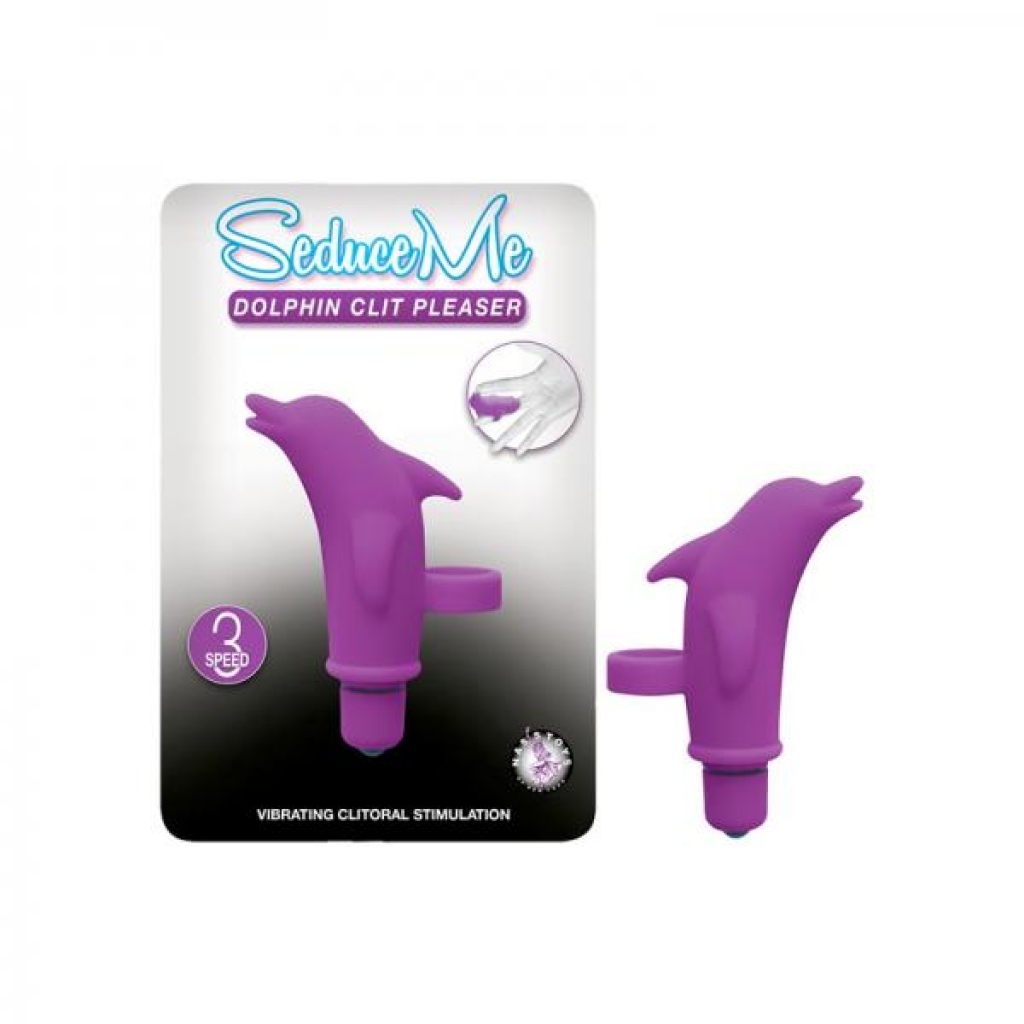 Seduce Me Dolphin Clit Pleaser 3 Speed Waterproof Purple - Nasstoys