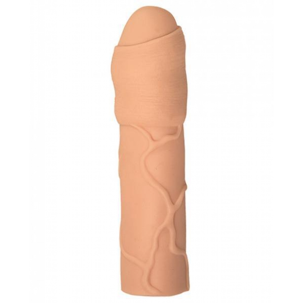 Natural Realskin Uncircumcised Xtender - Vibrating Beige