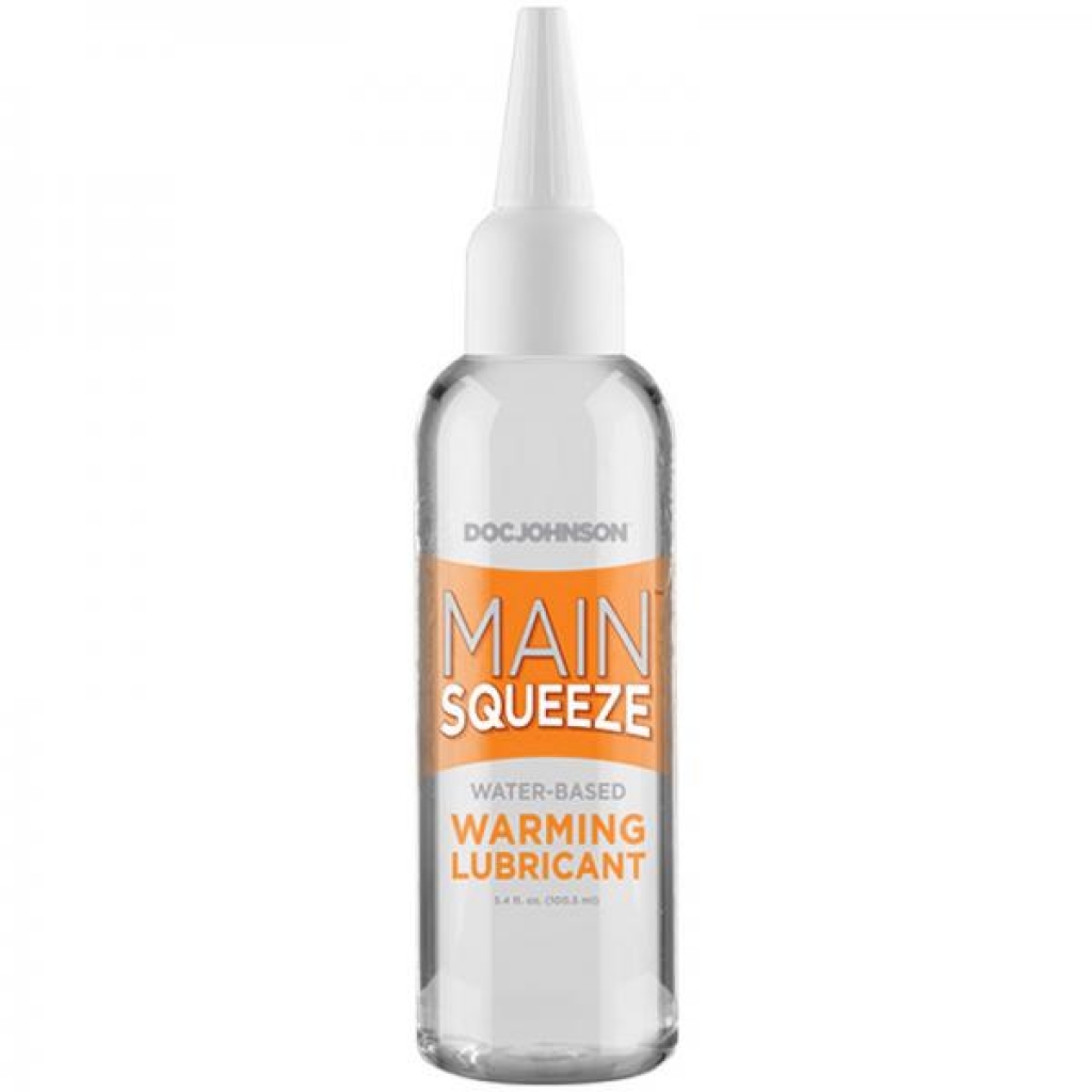 Main Squeeze Warming Water Based Lubricant 3.4oz - Doc Johnson