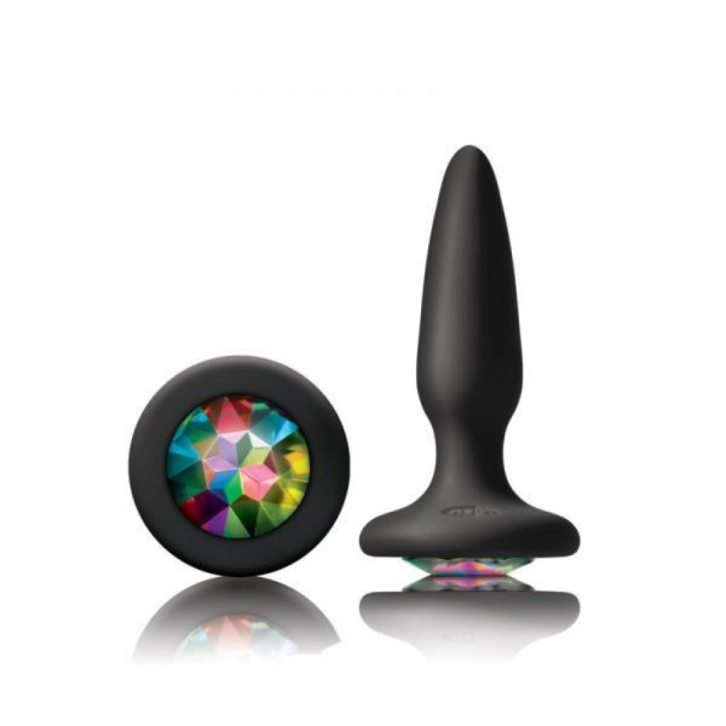 Glams Mini Butt Plug Rainbow Gem - Ns Novelties