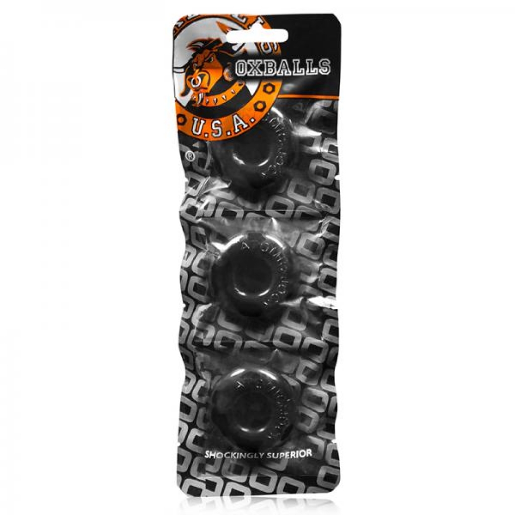 Oxballs Ringer, 3-pack Of Do-nut-1, Small, Black - Oxballs