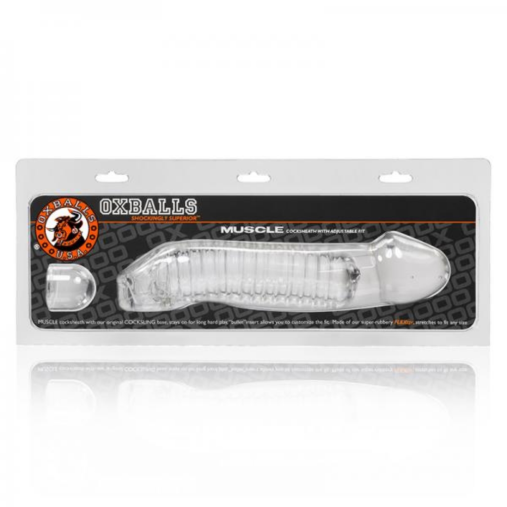 Oxballs Muscle Cock Sheath - Clear