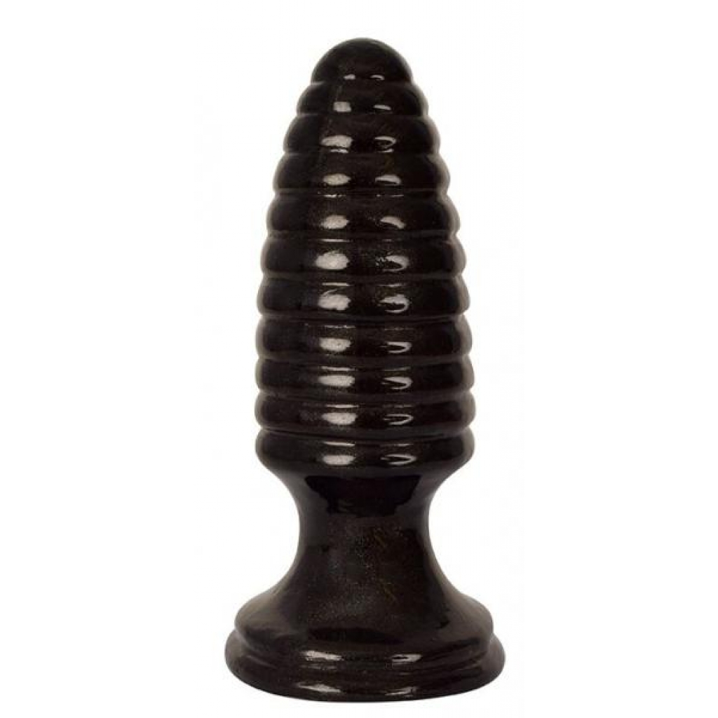 Royal Hiney Red The Marshal Black Butt Plug - Curve Novelties