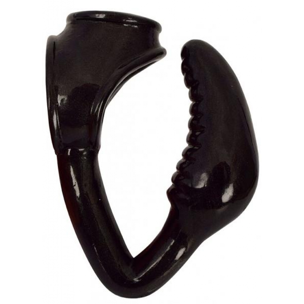 Royal Hiney Red The Earl Black Cock Ring Butt Plug Combo - Curve Novelties