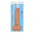 Thinz 7-Inch Slim Realistic Dong with Balls - Vanilla Beige