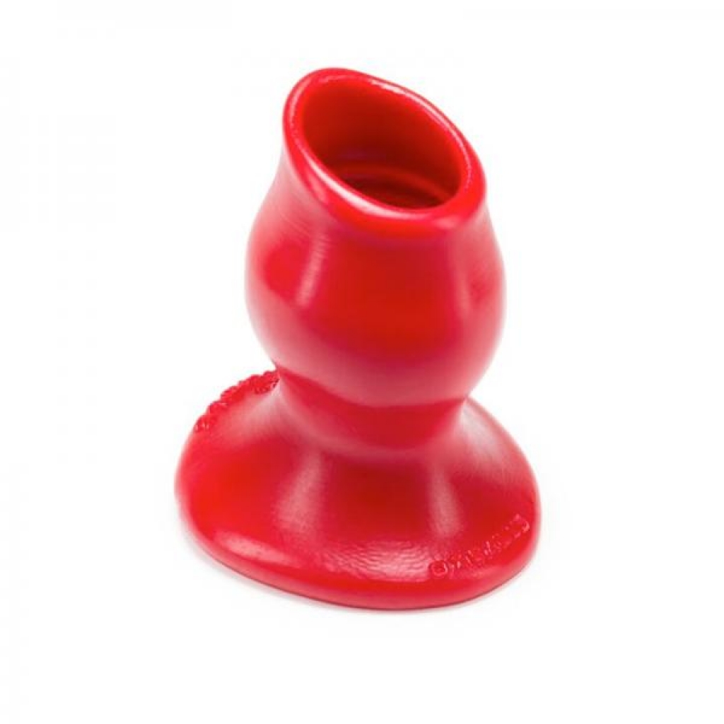 Oxballs Pighole-2, Hollow Plug - Medium - Red