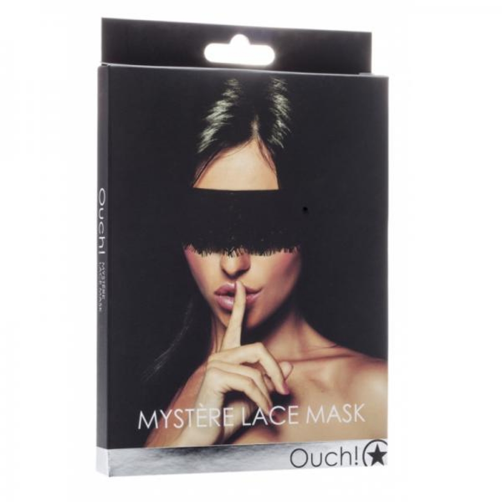 Ouch! Mystre Lace Mask - Black - Shots