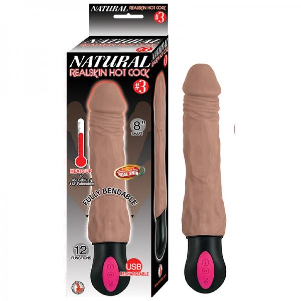 Natural Realskin Hot Cock #3 Fully Bendable 12 Function