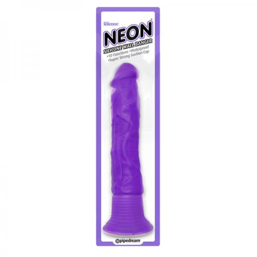 Neon Silicone Wall Banger Purple - Pipedream