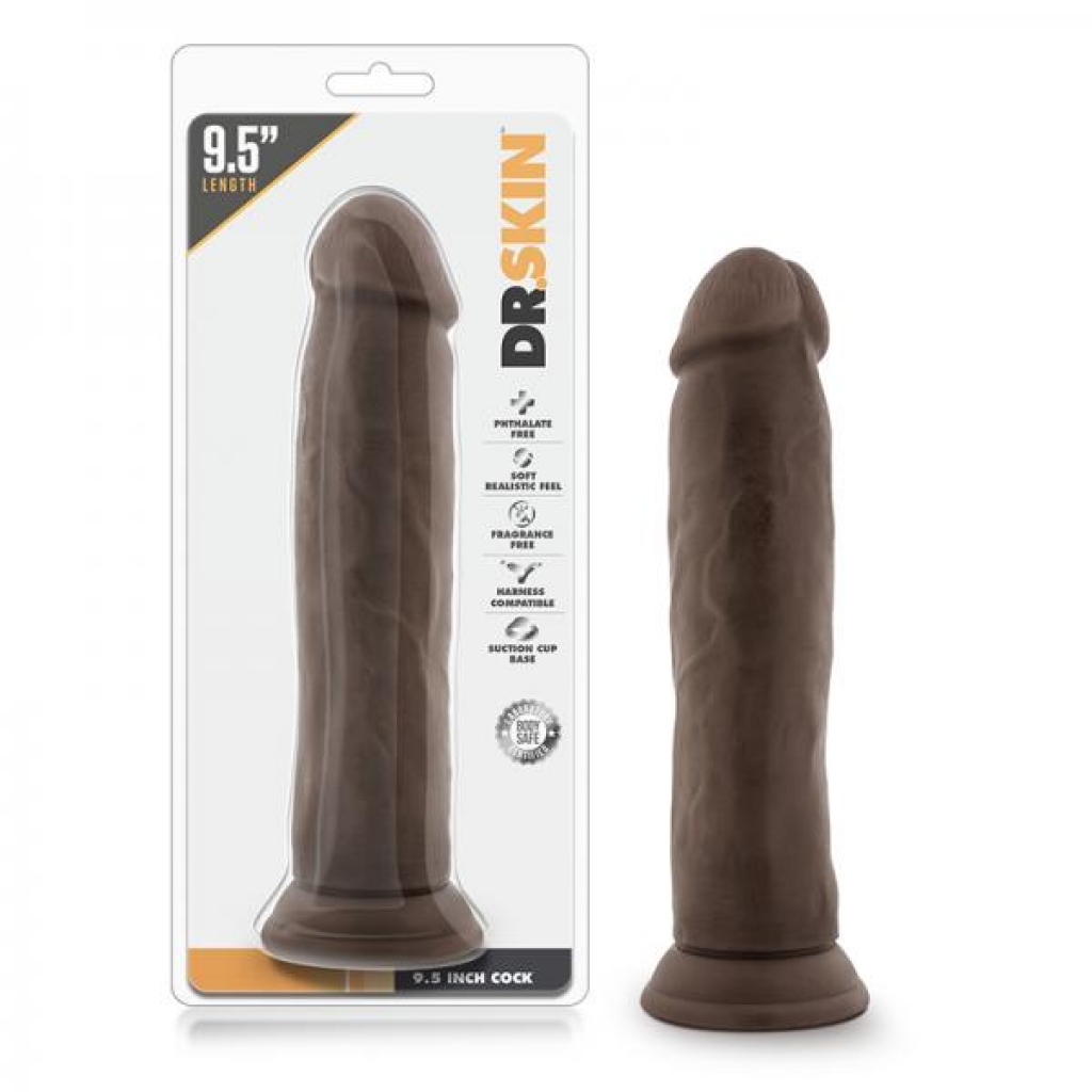 Dr. Skin - 9.5 Inch Cock - Chocolate - Blush