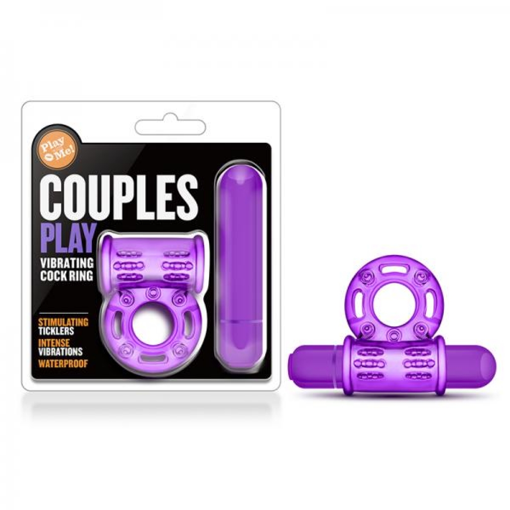 Play With Me - Couples Play - Vibrating Cockring - Purple - Blush