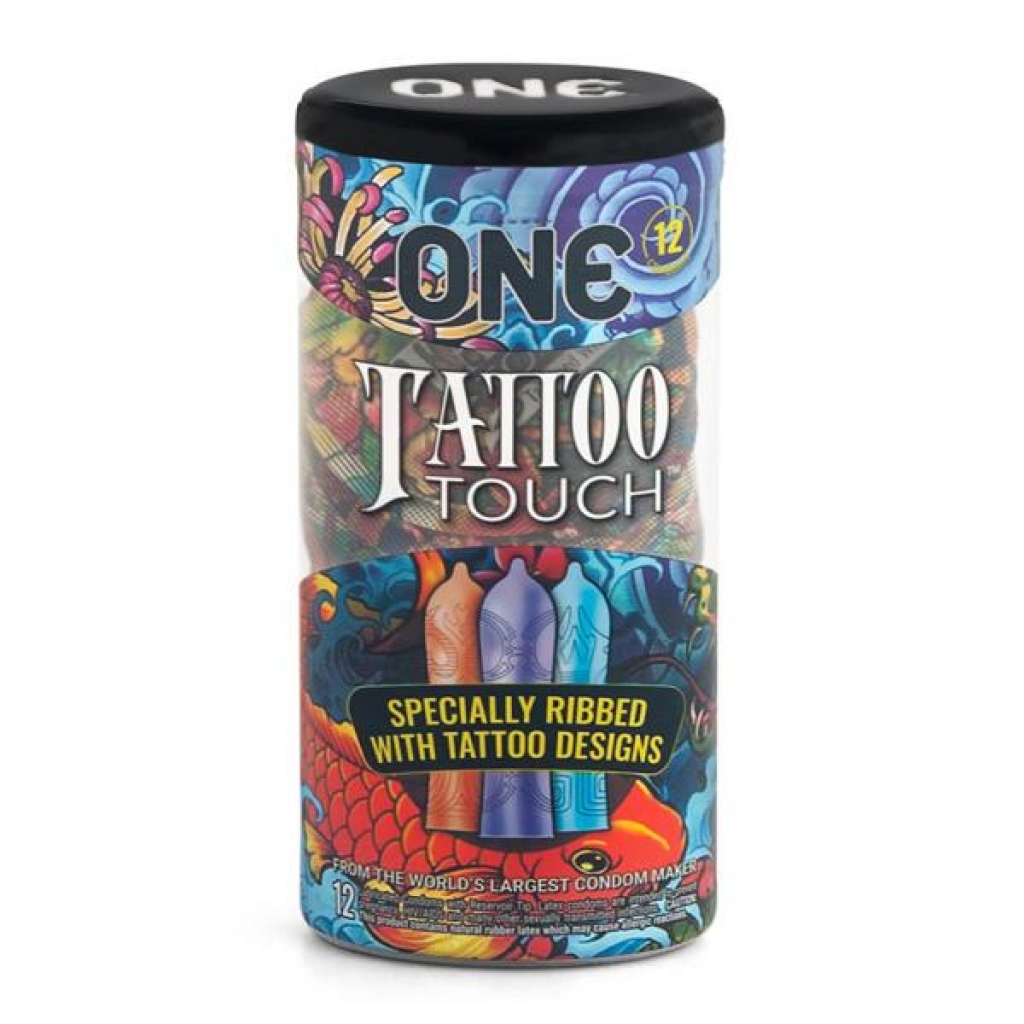 One Tattoo Touch Condom 12 Pack - Paradise Marketing