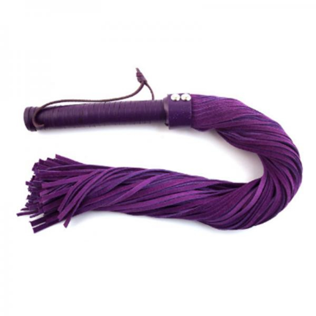 Rouge Suede Flogger Black/purple - Rouge Garments