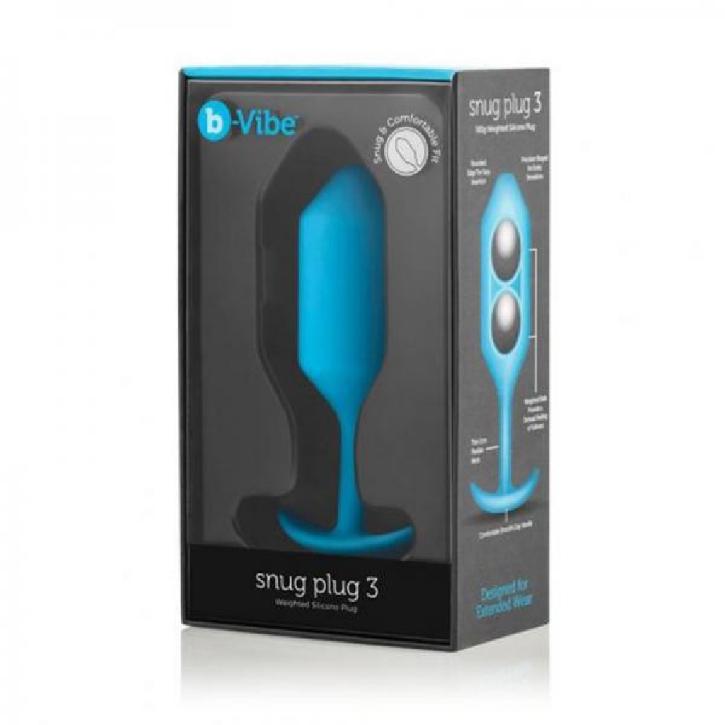 B-vibe Snug Plug 3 Teal - B-vibe