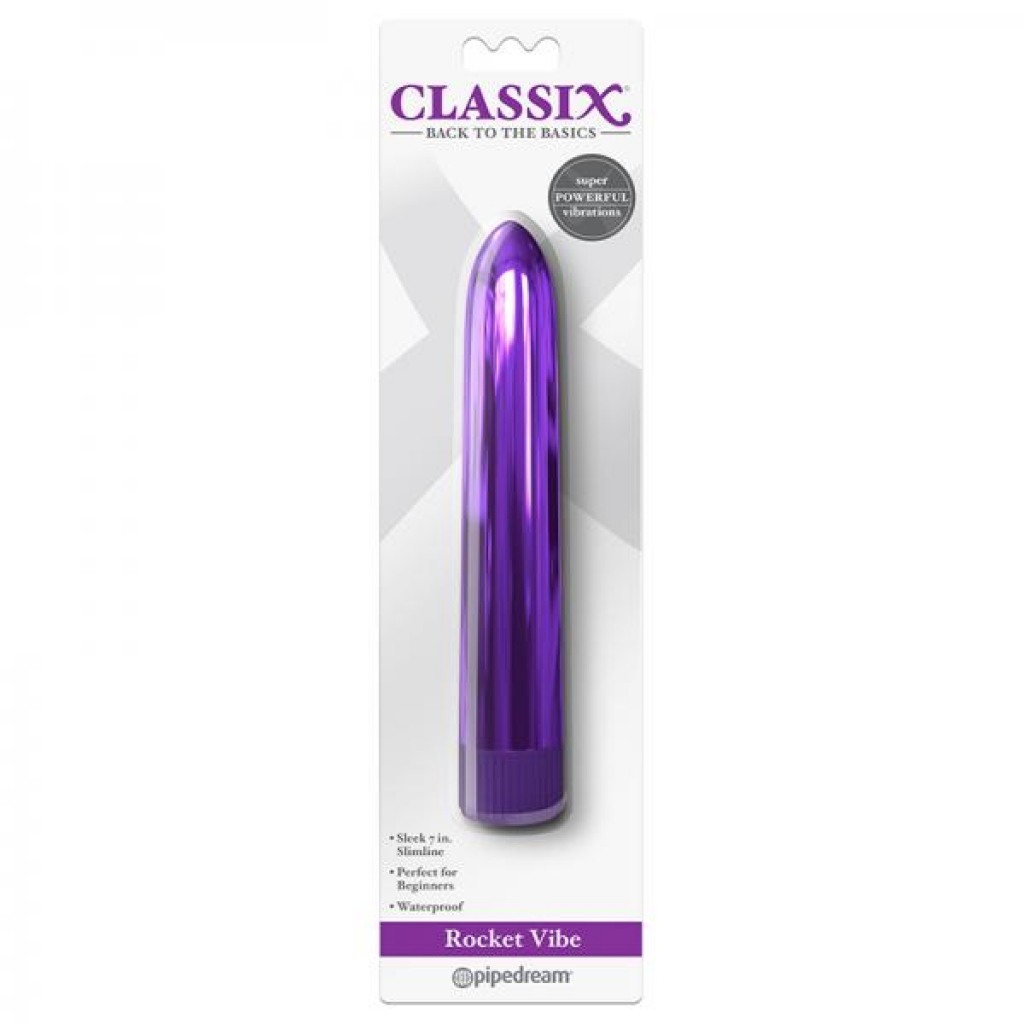 Classix Rocket Vibe 7 Inch Metallic Vibe Purple - Pipedream