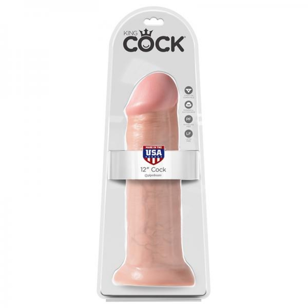 King Cock 12in Cock Flesh - Pipedream