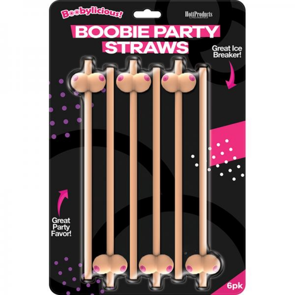 Boobie Straws - Flesh Color 6pk.