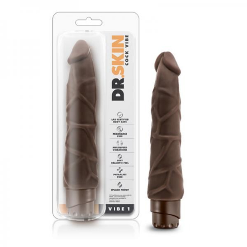 Dr. Skin - Cock Vibe - Vibe 1 - Chocolate - Blush