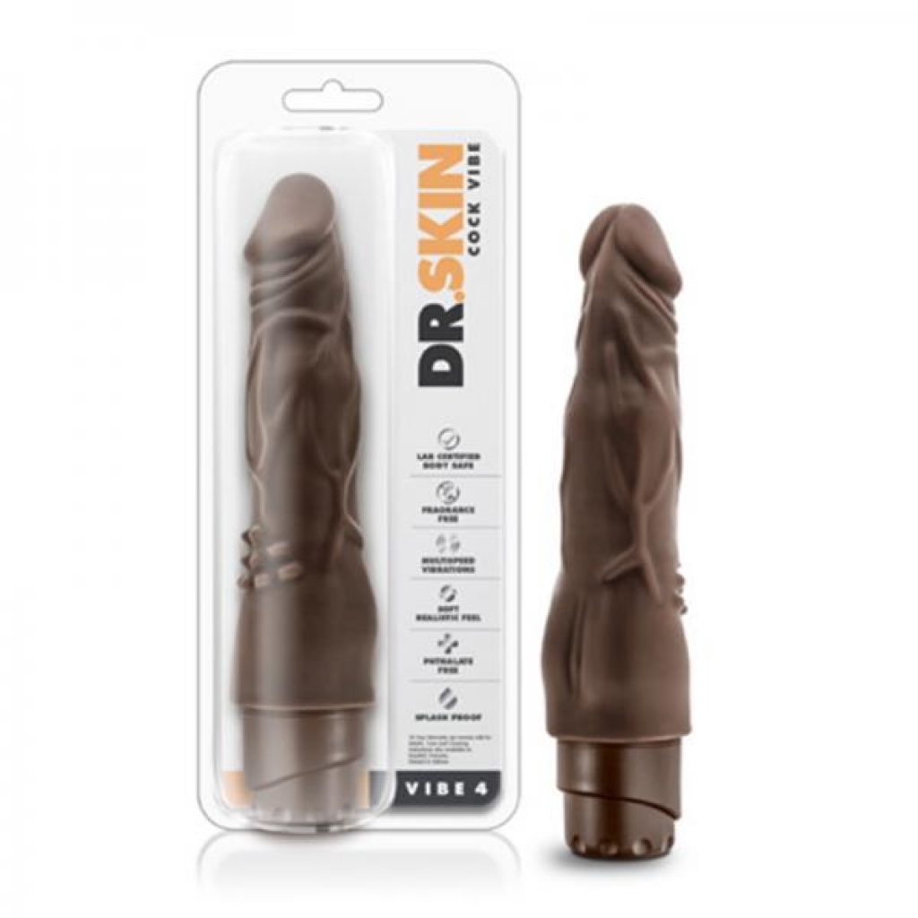 Dr. Skin - Cock Vibe - Vibe 4 - Chocolate - Blush