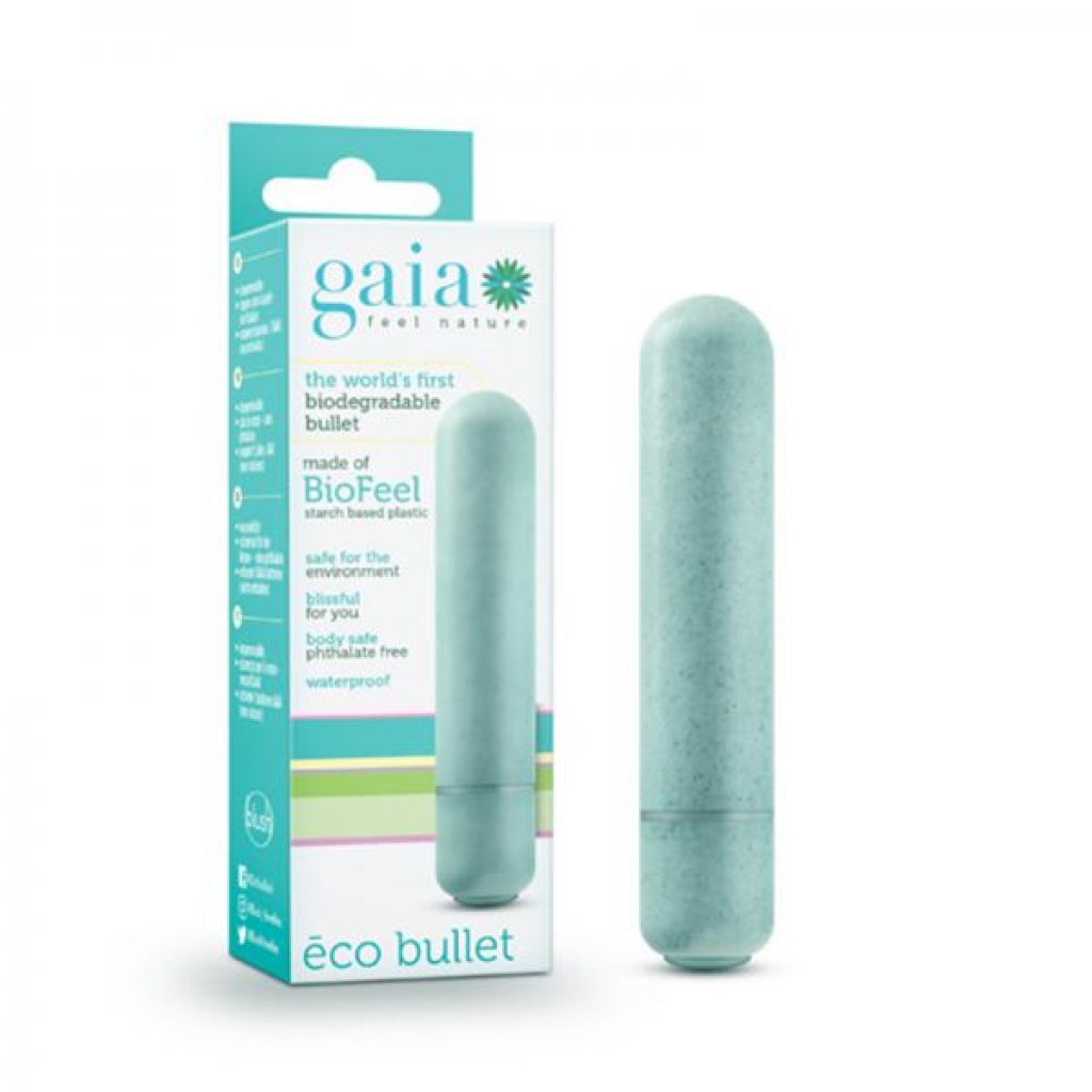 Gaia Eco Bullet Vibrator Aqua Blue - Blush