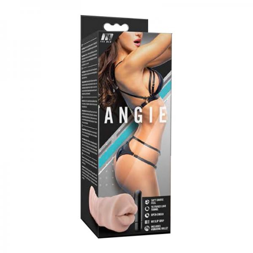 M For Men - Angie - Vanilla - Vibrating Masturbator