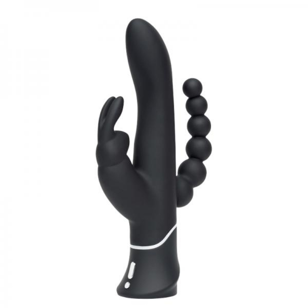 Happy Rabbit Triple Curve Black Vibrator - Lovehoney