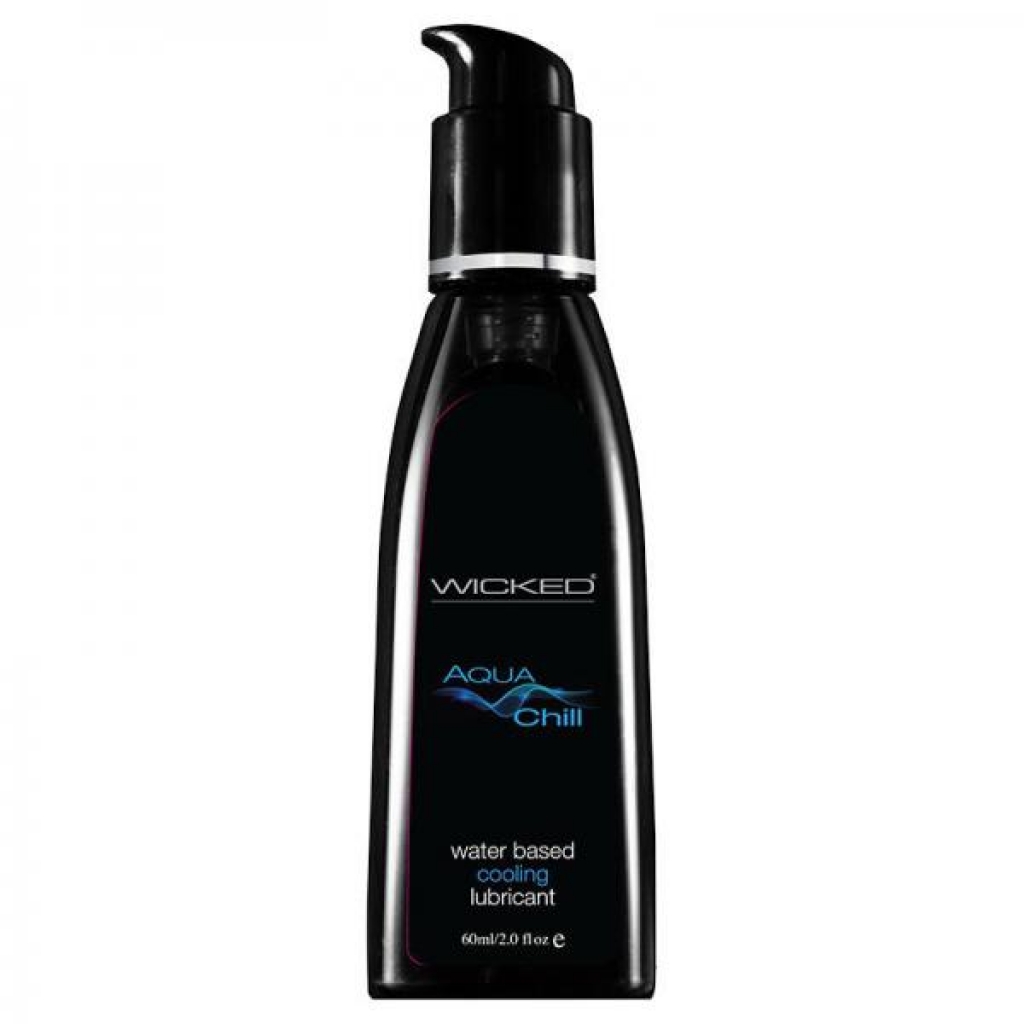 Wicked Aqua Chill Waterbased Cooling Sensation Lubricant 4oz - Wicked