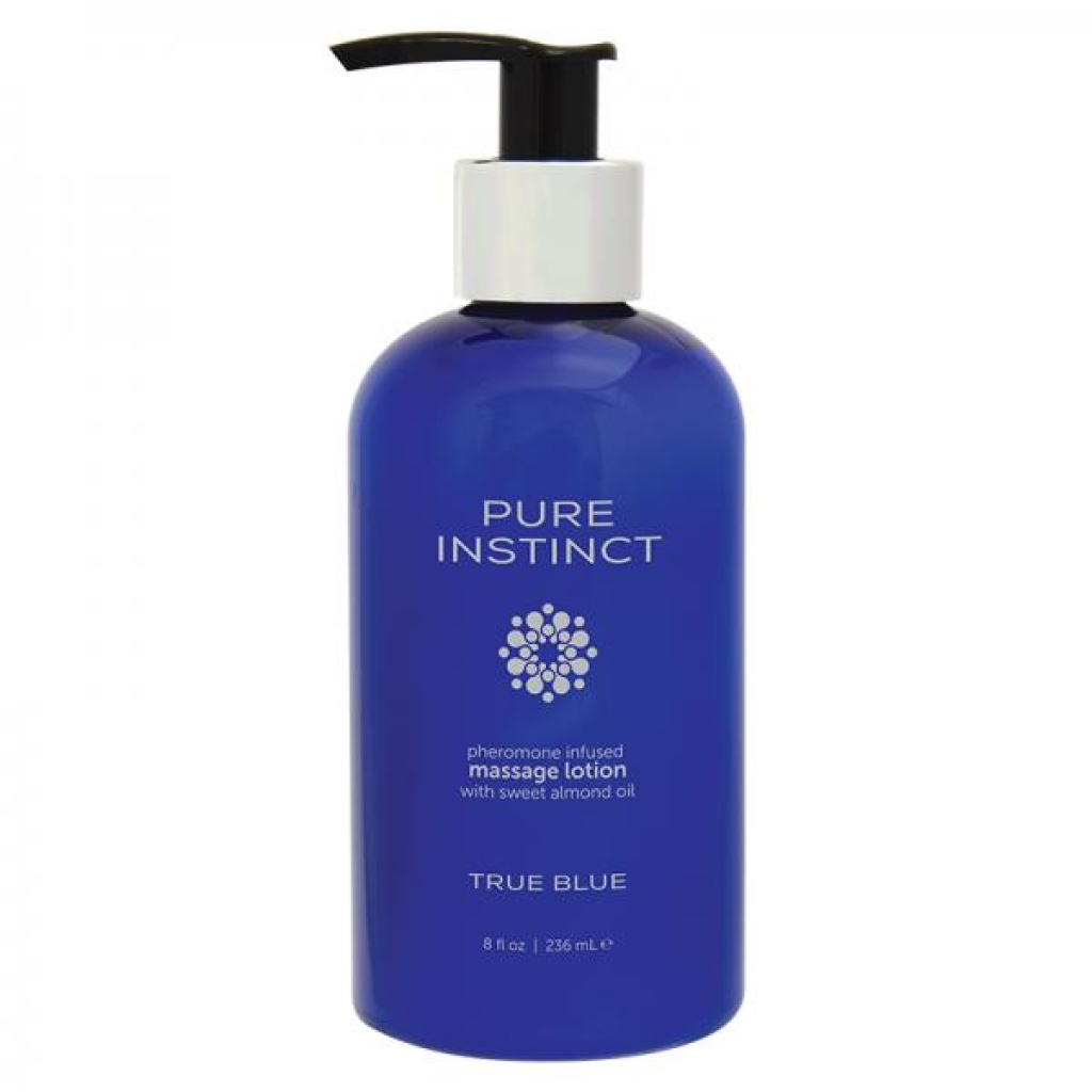Pure Instinct Pheromone Massage Lotion True Blue 8oz - Classic Brands