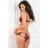 Rene Rofe With Love Half Cup Bra Set - Burgundy