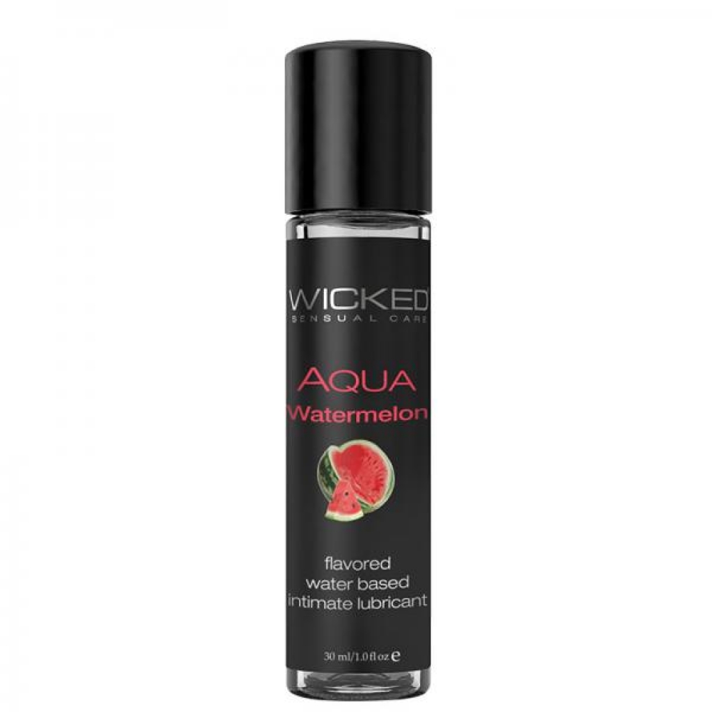 Wicked Aqua Water Based Lubricant Watermelon 1oz. - Wicked