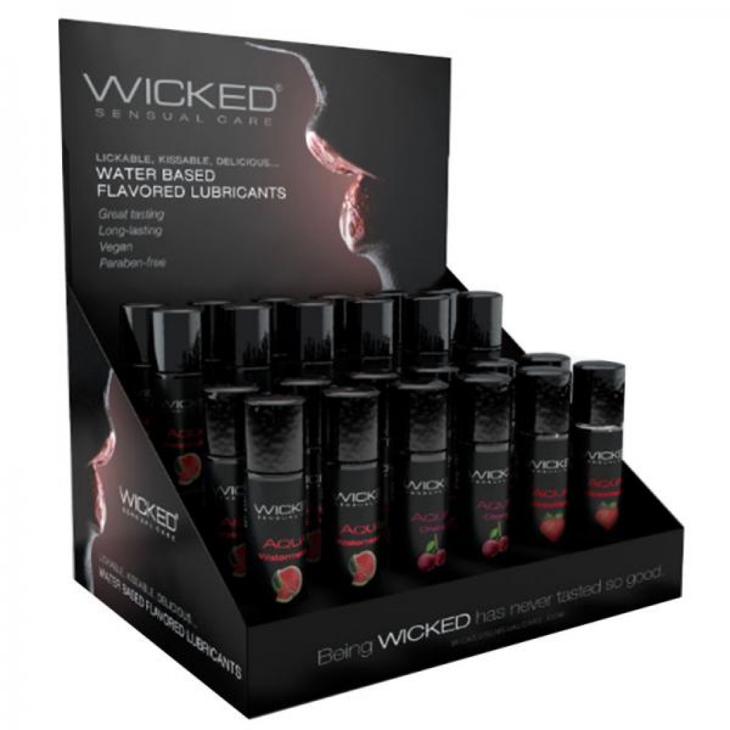 Wicked Aqua Classic Flavors Dp-8 Each 1oz. Strawberry, Watermelon And Cherry - Wicked