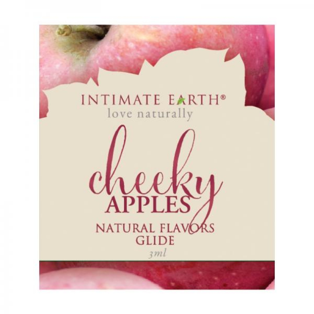 Intimate Earth Natural Flavor Glide Cheeky Apples .1oz - Intimate Earth