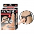 Natural Realskin Squirting Penis 8 inches Beige Harness - Nasstoys